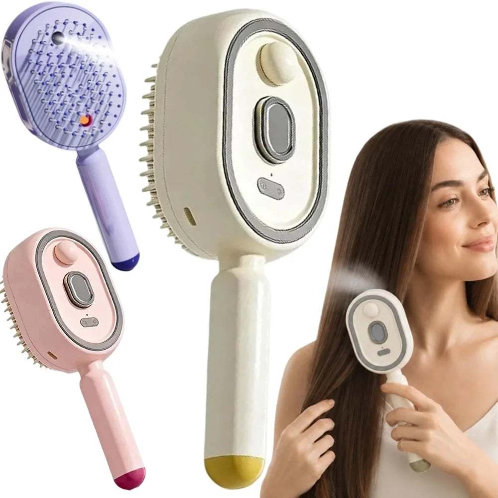 Peigne de Massage GlowSoft - Massage du cuir Chevelu & Brume Hydratante