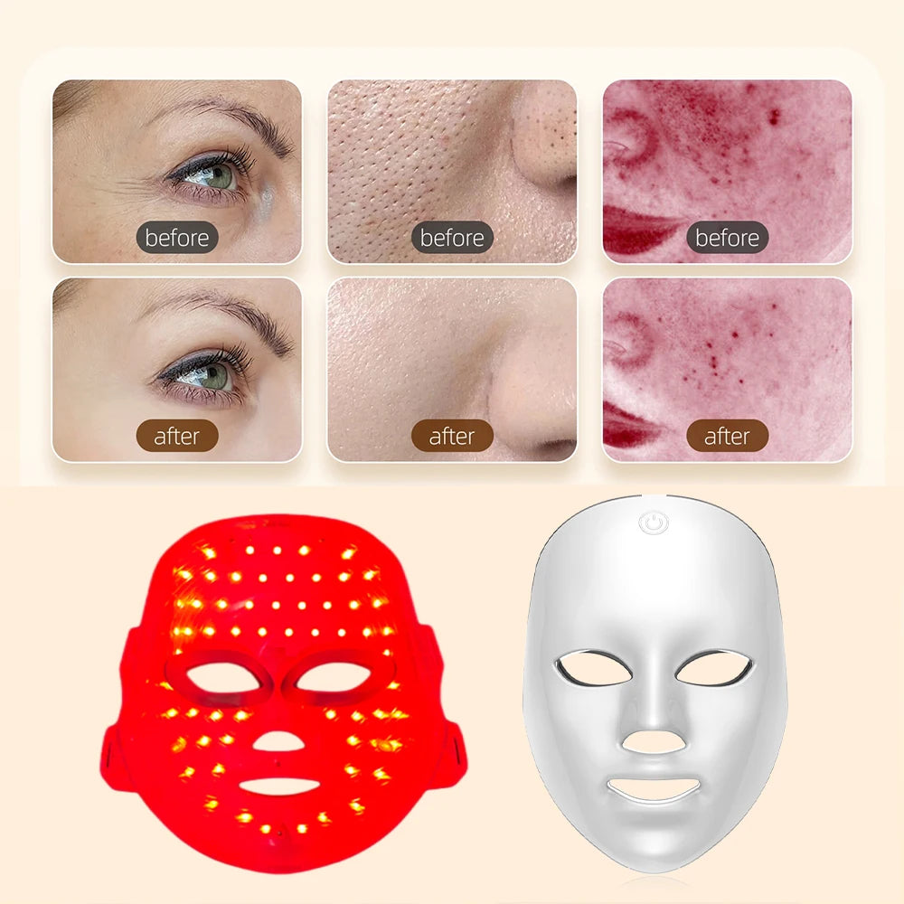 Masque Facial LED GlowSoft - Soin Anti-Age & Eclat de la Peau