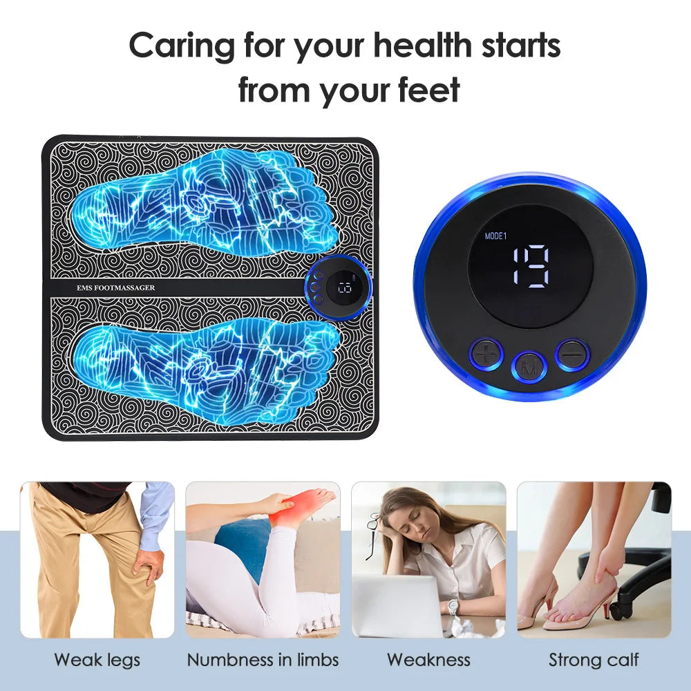 Coussin de Massage EMS GlowSoft - Soulagement & Relaxation des Pieds