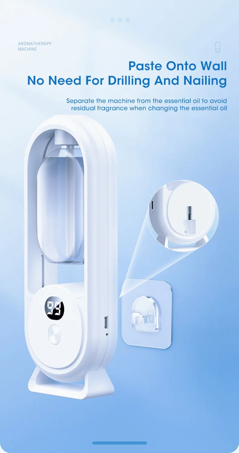 Diffuseur Intelligent d'Huiles Essentielles - 5 Vitesses & Eclairage d'Ambiance