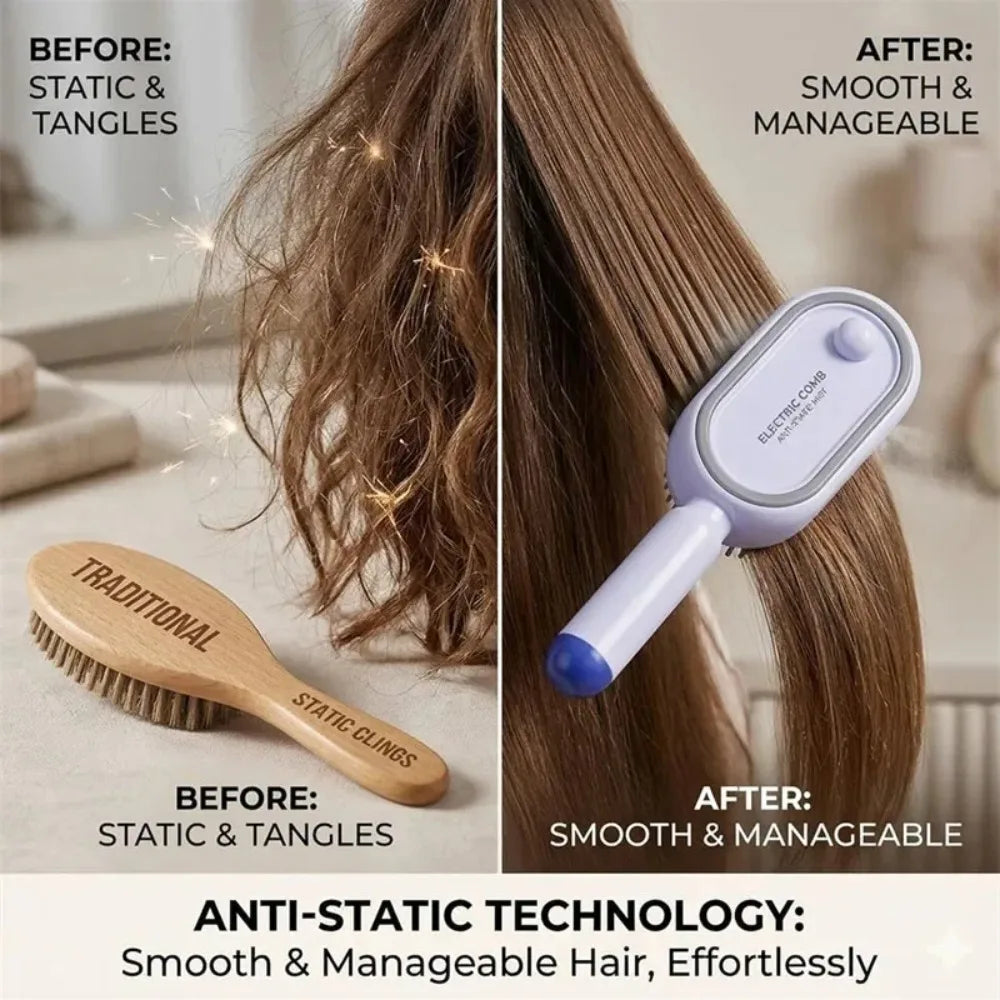 Peigne de Massage GlowSoft - Massage du cuir Chevelu & Brume Hydratante