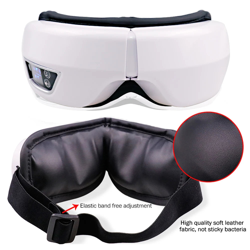 Masseur Oculaire Intelligent 6D GlowSoft - Chaleur, Vibration & Compression d'Air