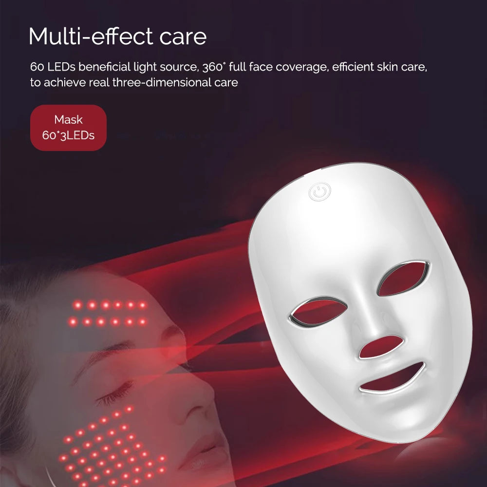 Masque Facial LED GlowSoft - Soin Anti-Age & Eclat de la Peau