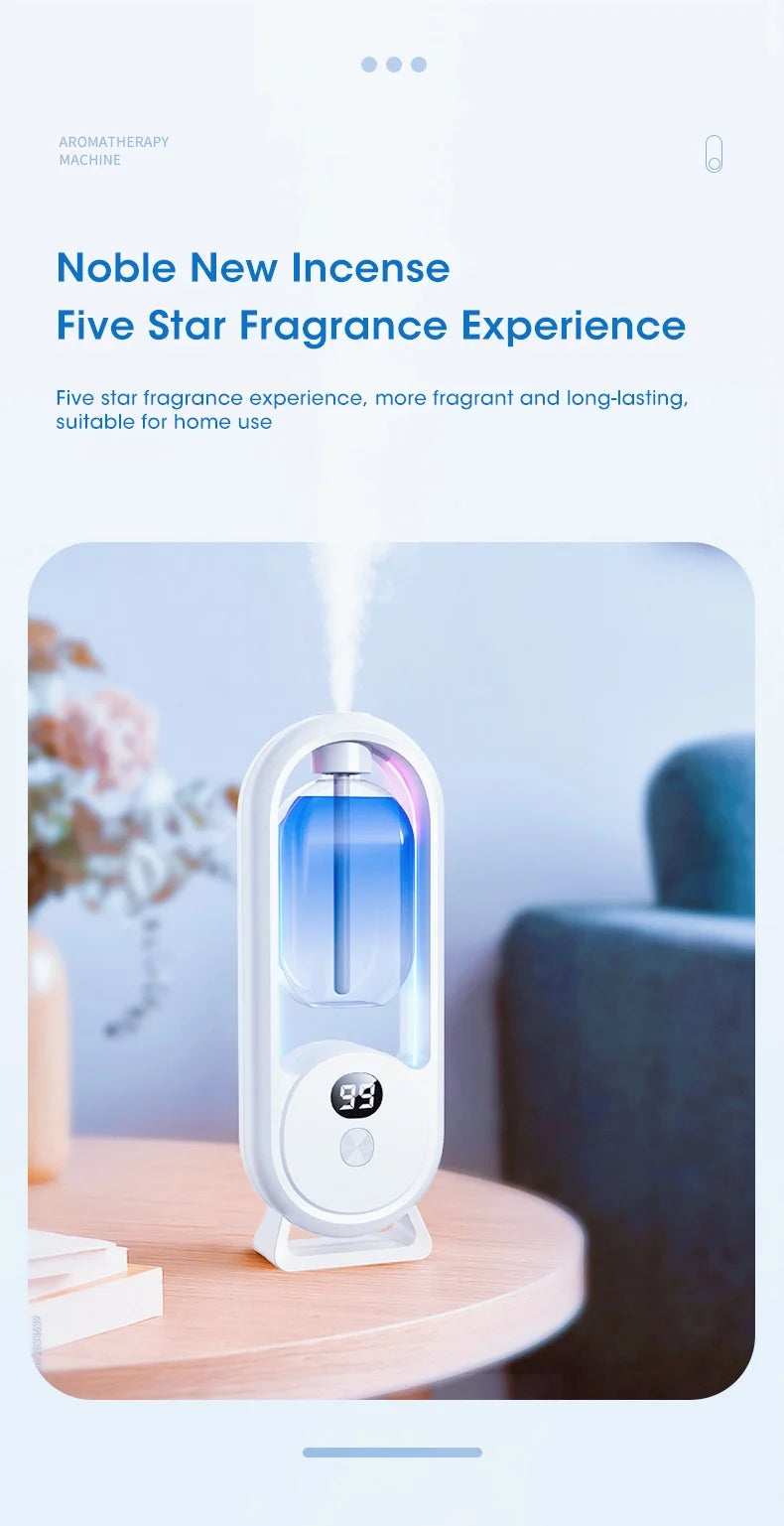 Diffuseur Intelligent d'Huiles Essentielles - 5 Vitesses & Eclairage d'Ambiance