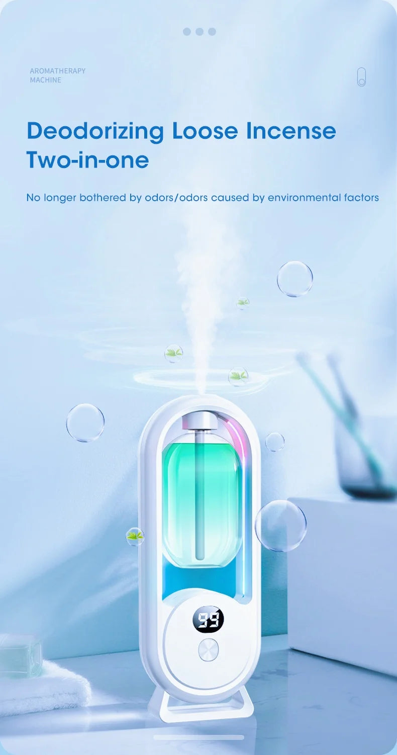 Diffuseur Intelligent d'Huiles Essentielles - 5 Vitesses & Eclairage d'Ambiance